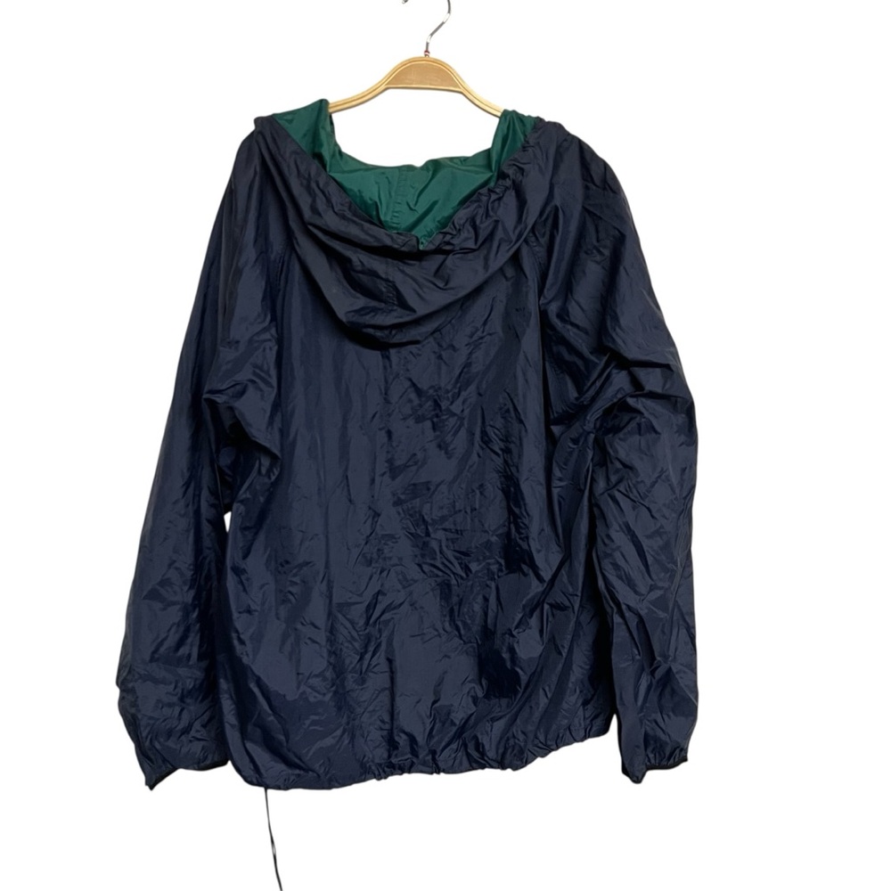 Vintage Men’s Helly Hansen Navy Blue Rain Zip Up Windbreaker Large - Picture 4 of 5
